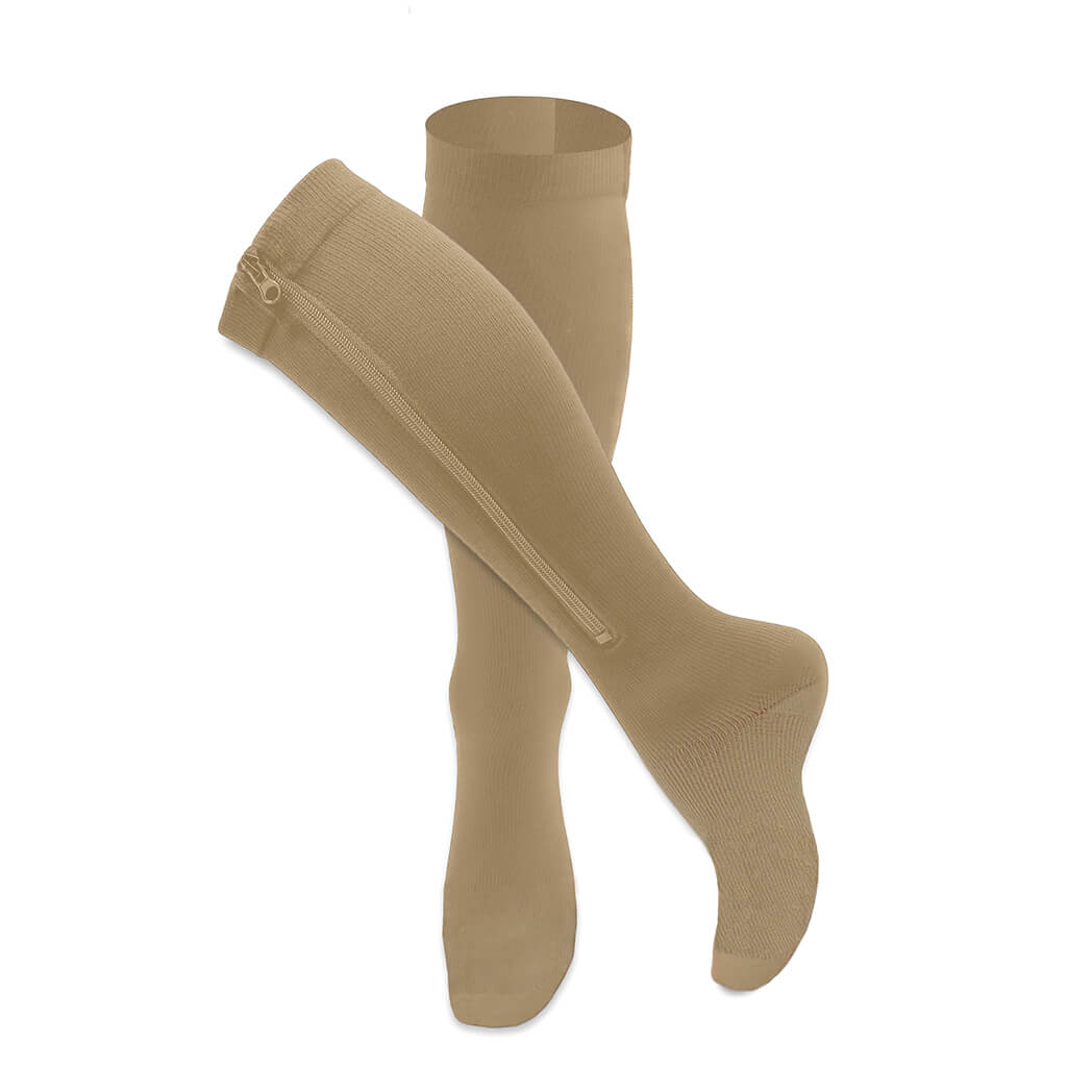 HYKLE Compression Stockings with Zipper