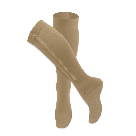 HYKLE Compression Stockings with Zipper