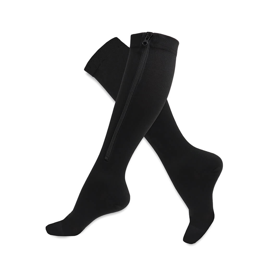 HYKLE Compression Stockings with Zipper