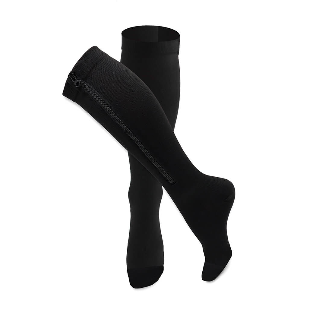 HYKLE Compression Stockings with Zipper