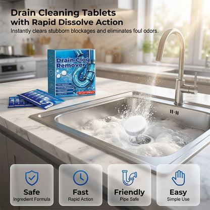 Stock up on fizzing drain-cleaning tablets to help keep kitchen and bathroom drains fresh and flowing 🫧🚰✨