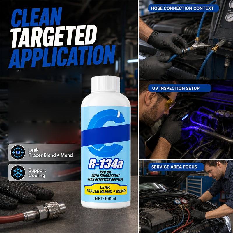 Seal Small A/C Leaks. Find the Rest with UV Dye.